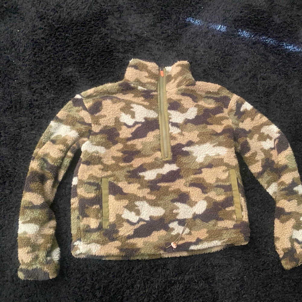 No Boundaries Camouflage Sherpa Hoodie